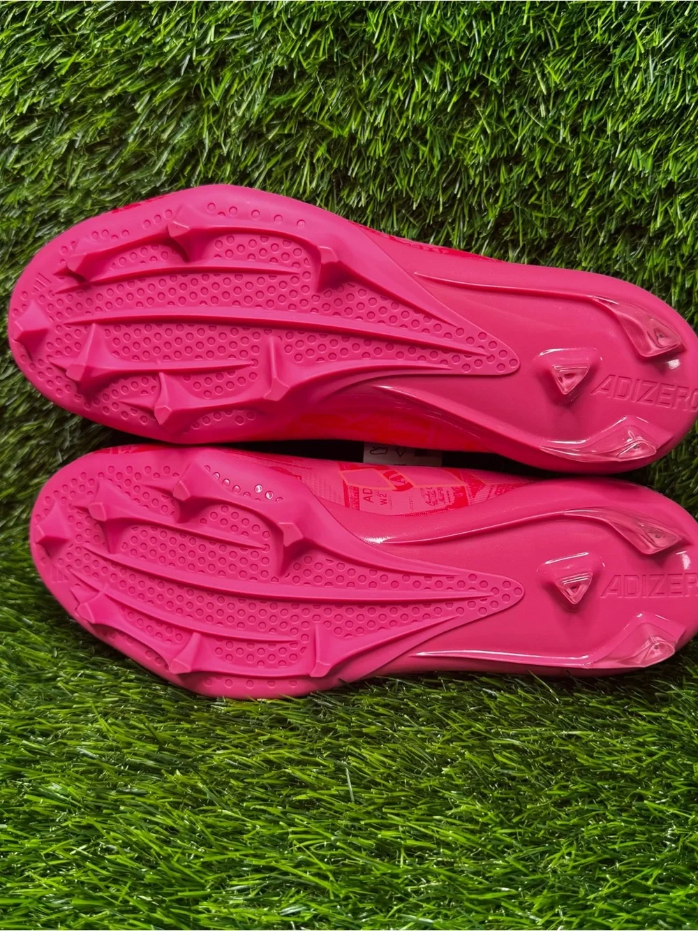 Size 8.5 - Mens Adidas Adizero Electric II Currency Pink Football Cleats JQ3979